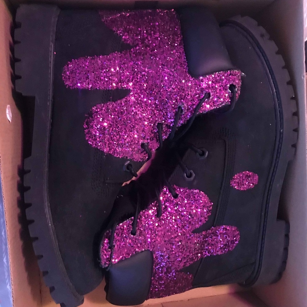 Custom drip timberlands 7 Junior